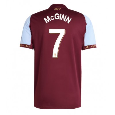 Moški Nogometni dresi Aston Villa John McGinn #7 Domači 2025-26 Kratek Rokav Moški Nogometni dresi Aston Villa John McGinn #7 Domači 2025-26 Kratek Rokav